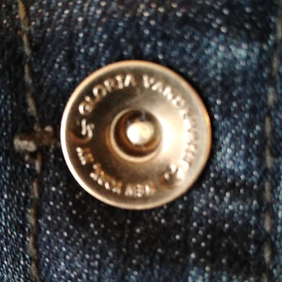 Gloria Vanderbilt Blue Denim Jean Jacket Size L - Picture 4 of 5